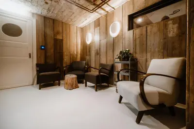 Ein Sitzbereich in der Unterkunft THE HEARTS HOTEL - dein Boutique- und Event-Resort