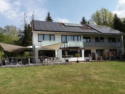 Das Gebäude in dem sich die Pension befindet
