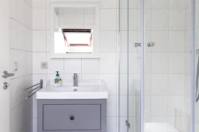 Ein Badezimmer in der Unterkunft Ferienwohnung Quedlinburg Harz