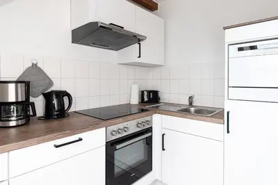 Küche/Küchenzeile in der Unterkunft Ferienwohnung Quedlinburg Harz
