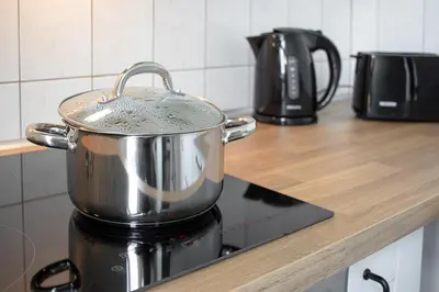Küche/Küchenzeile in der Unterkunft Ferienwohnung Quedlinburg Harz