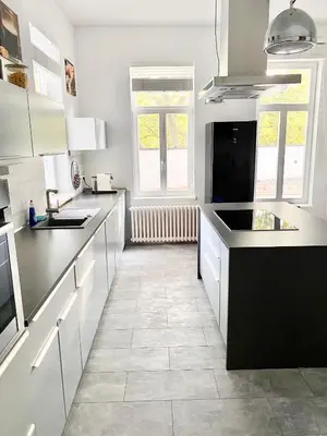 Küche/Küchenzeile in der Unterkunft Ferienwohnungen Rosentor Goslar Zentrum 180qm & 300qm