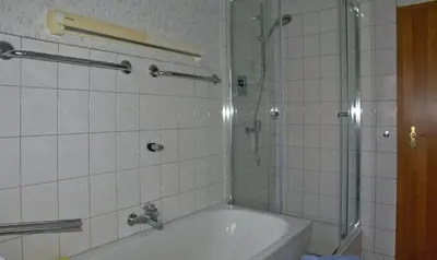 Ein Badezimmer in der Unterkunft Fewo am Sassenberg