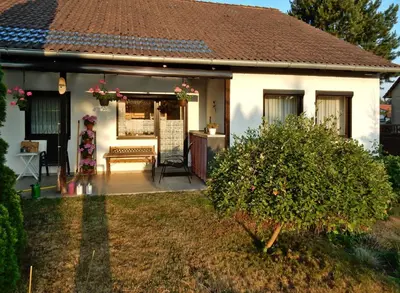 Ein Garten an der Unterkunft Fewo am Sassenberg