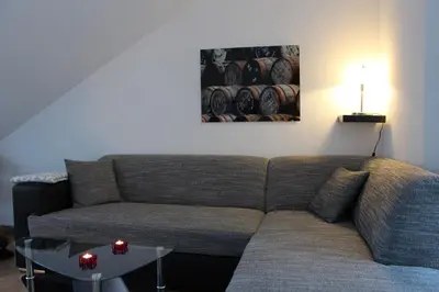 Ein Sitzbereich in der Unterkunft Ferienresidenz Jägerstieg / FeWo Kruse
