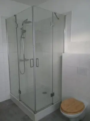 Ein Badezimmer in der Unterkunft Gartenlaube