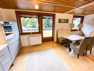 Küche/Küchenzeile in der Unterkunft Ferienwohnung im Ottenhai (1.OG)