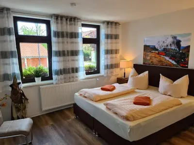 Ein Bett oder Betten in einem Zimmer der Unterkunft Ferienhaus Heider