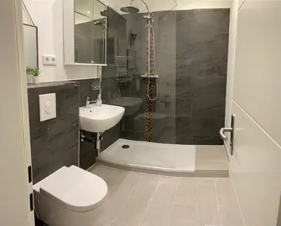 Ein Badezimmer in der Unterkunft Frohsinn