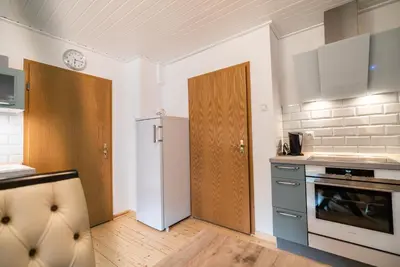 Küche/Küchenzeile in der Unterkunft Ferienwohnung im Ottenhai (EG)