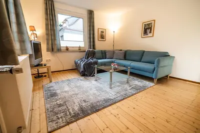 Ein Sitzbereich in der Unterkunft Ferienwohnung im Ottenhai (EG)