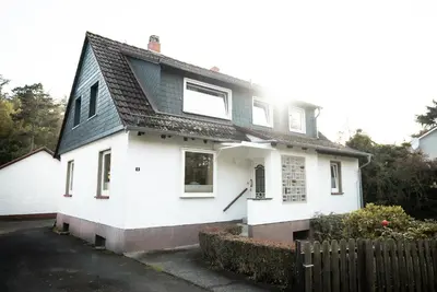 Das Gebäude in dem sich die Ferienwohnung befindet
