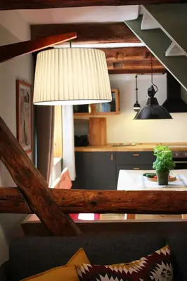 Ein Sitzbereich in der Unterkunft Wohlfühl Appartement -direkt--- Kaisereins punkt de --- traditionelles Lehmhaus Parken gratis