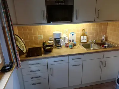Küche/Küchenzeile in der Unterkunft Auerberg Blick