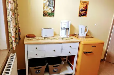Küche/Küchenzeile in der Unterkunft Altstadt Appartement Goslar