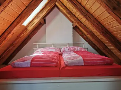 Ein Bett oder Betten in einem Zimmer der Unterkunft Anhalter Berg