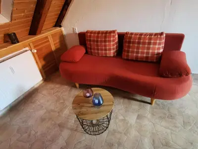 Ein Sitzbereich in der Unterkunft Anhalter Berg