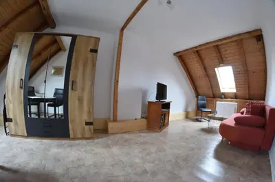 Ein Sitzbereich in der Unterkunft Anhalter Berg