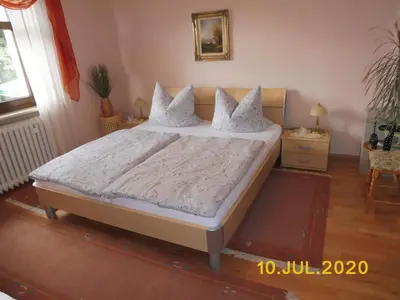 Ein Bett oder Betten in einem Zimmer der Unterkunft Abendröte