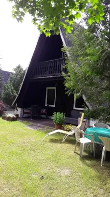 Ein Garten an der Unterkunft Finnhaus Neubauer