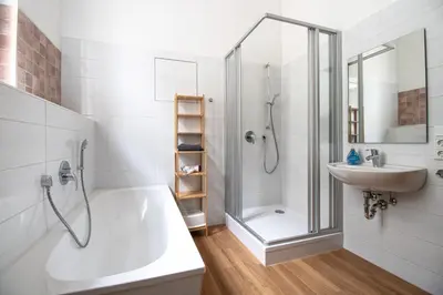 Ein Badezimmer in der Unterkunft Ferienwohnung Mars