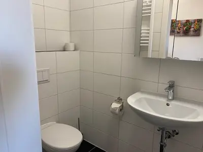 Ein Badezimmer in der Unterkunft Ferienwohnungen LpP Bad Suderode