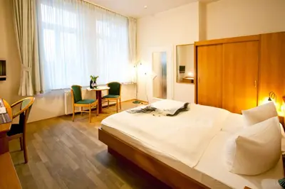 Ein Bett oder Betten in einem Zimmer der Unterkunft Gästehaus Musestieg
