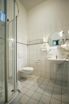 Ein Badezimmer in der Unterkunft Gästehaus Musestieg