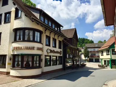 Das Gebäude in dem sich die Pension befindet