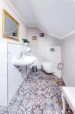 Ein Badezimmer in der Unterkunft Ferienwohnung Ziesing Gernrode