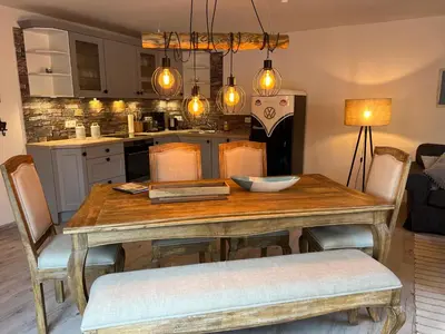 Küche/Küchenzeile in der Unterkunft Ferienhaus Siesta Hahnenklee mit großem Grundstück