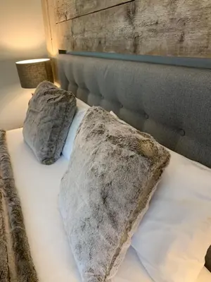 Ein Bett oder Betten in einem Zimmer der Unterkunft ferienapartment hahnenklee Apart.2