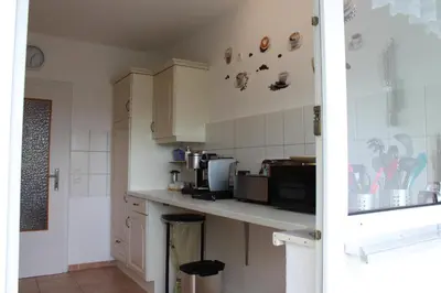 Küche/Küchenzeile in der Unterkunft Ferienwohnung Ruheoase
