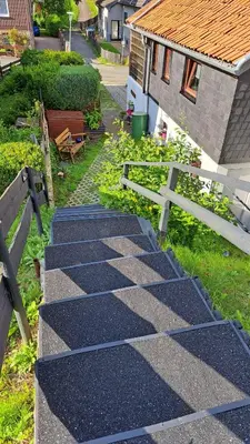 Ein Garten an der Unterkunft Ferienwohnung Friedrichsruh