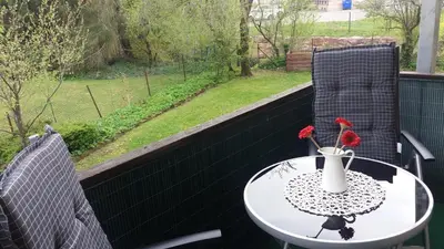 Ein Garten an der Unterkunft Appartement An der Radau