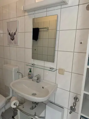 Ein Badezimmer in der Unterkunft Ferienwohnung Agora inkl Parkplatz