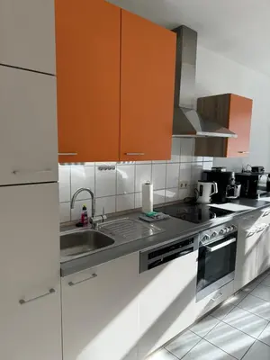 Küche/Küchenzeile in der Unterkunft Ferienwohnung Agora inkl Parkplatz