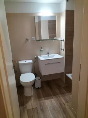 Ein Badezimmer in der Unterkunft Vier Jahreszeiten, Appartment 723, Hahnenklee - Bockswiese