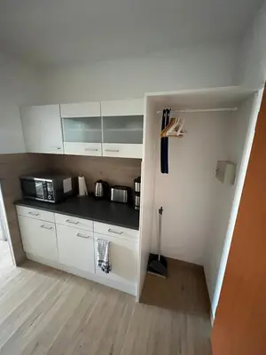 Küche/Küchenzeile in der Unterkunft Vier Jahreszeiten, Appartment 723, Hahnenklee - Bockswiese