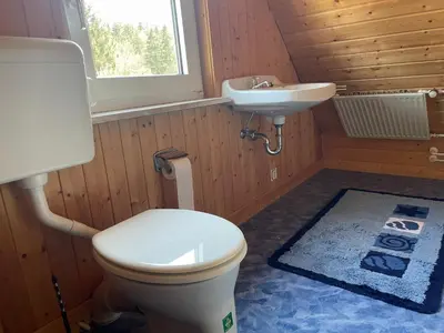 Ein Badezimmer in der Unterkunft Ferienhaus Bockswiese