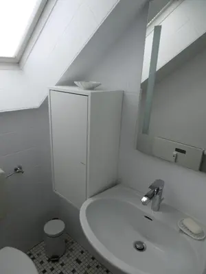 Ein Badezimmer in der Unterkunft Ferienwohnung Panoramablick
