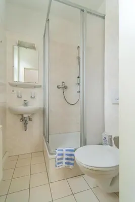 Ein Badezimmer in der Unterkunft Gärtnerhaus Am Wald