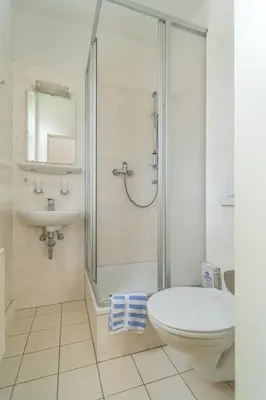 Ein Badezimmer in der Unterkunft Gärtnerhaus Am Wald