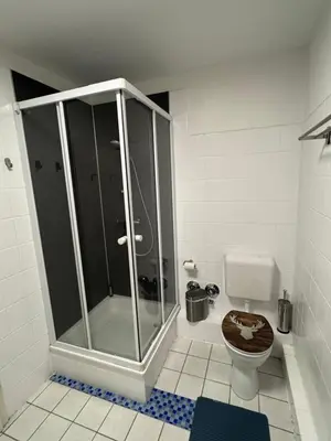 Ein Badezimmer in der Unterkunft Zur ForsHütte