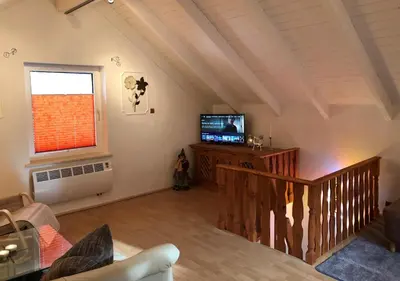 TV/Unterhaltungsangebot in der Unterkunft Ferienhaus Enno