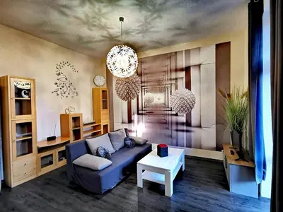 Ein Sitzbereich in der Unterkunft Apartments Villa-Ratskopf Wernigerode