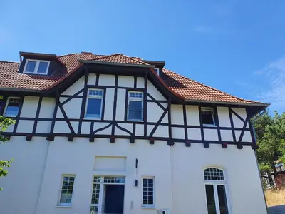 Das Gebäude in dem sich die Ferienwohnung befindet