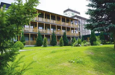 Ein Garten an der Unterkunft Landhotel Harz