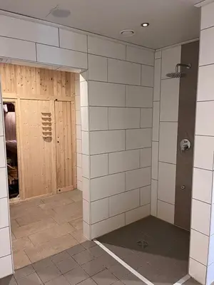Ein Badezimmer in der Unterkunft Landhotel Harz