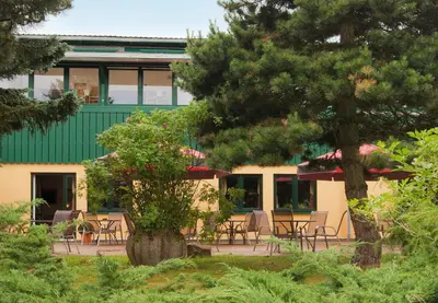 Ein Garten an der Unterkunft Landhotel Harz